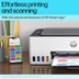 Picture of HP Smart Tank All In One 580 Multi-function WiFi Color Ink Tank Printer for Print, Scan & Copy with 1 Additional Black Ink Bottle to Print Upto 12000 Black & 6000 Color Pages and 1 Year Extended Warranty with PHA Coverage  (Grey White)